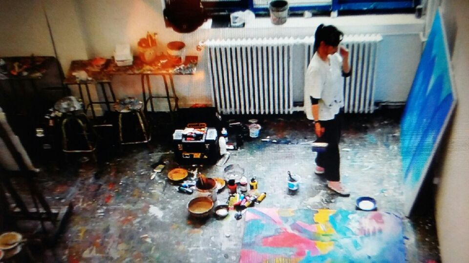 Photo atelier abstrait Mai Antoine Pham Paris